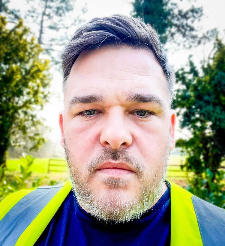 Dan Gissane - Construction Marketing Consultant working on site